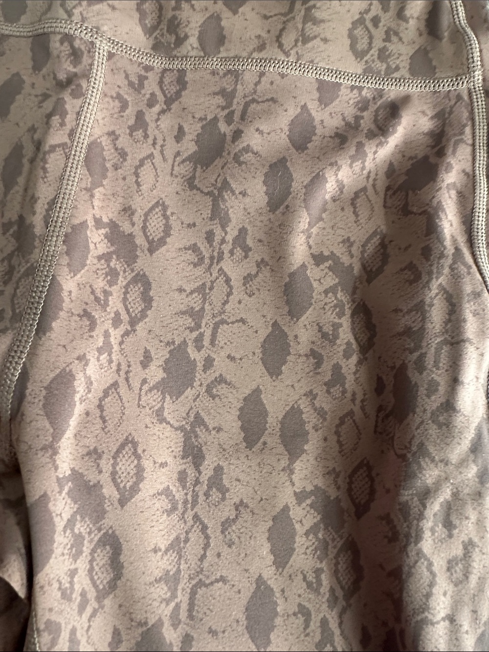 High-Rise Snake-Print Leggings  - Rust/Brown - Picture 2 of 2